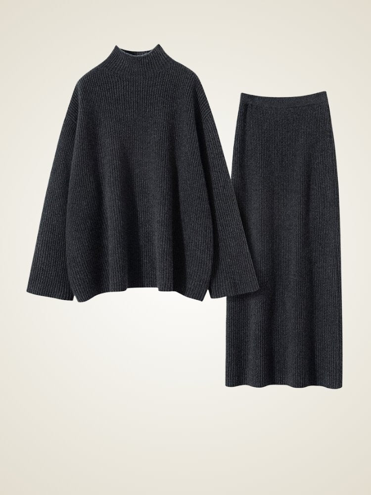 Ravelia - Ribbed Cashmere Set | The Cashmere Studio