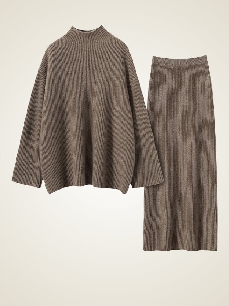Ravelia - Ribbed Cashmere Set | The Cashmere Studio