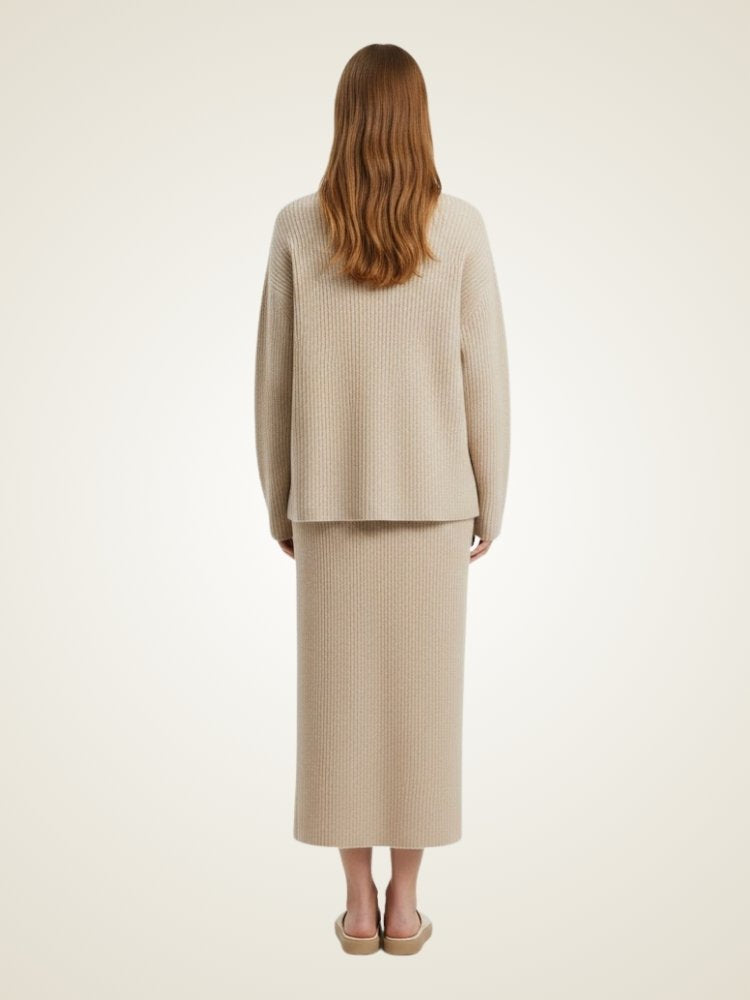 Ravelia - Ribbed Cashmere Set | The Cashmere Studio