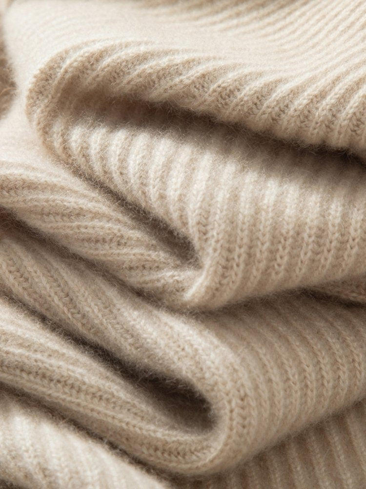 Ravelia - Ribbed Cashmere Sweater | The Cashmere Studio