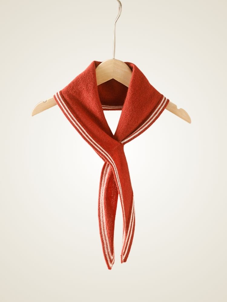 Nayana - Red Mini Cashmere Scarf | The Cashmere Studio