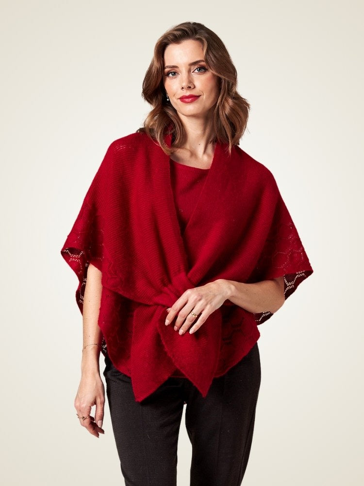 Reliana - Openwork Cashmere Shawl | The Cashmere Studio