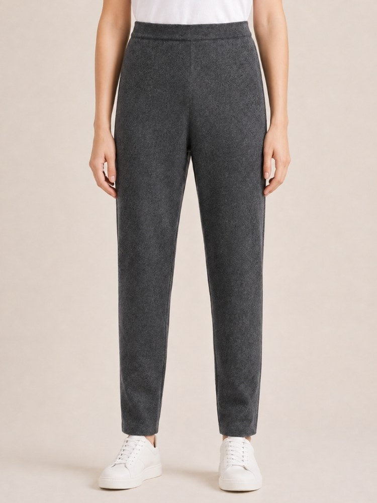 Sarvella - High-Waist Cashmere Pant | The Cashmere Studio
