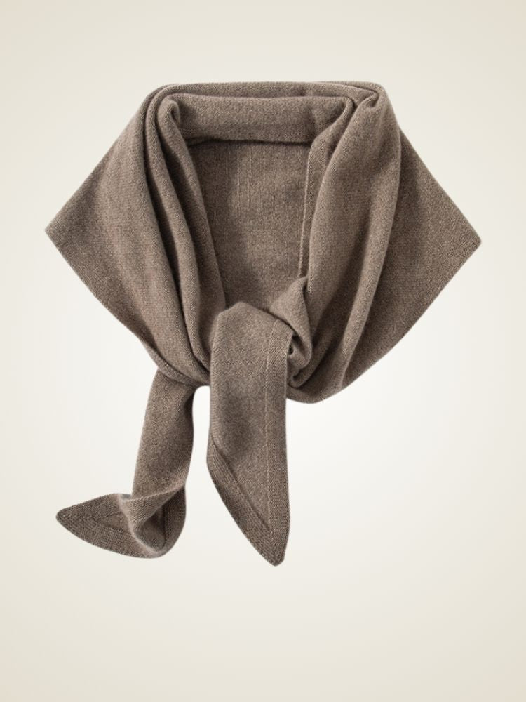 Sarie - Taupe Long Cashmere Scarf | The Cashmere Studio
