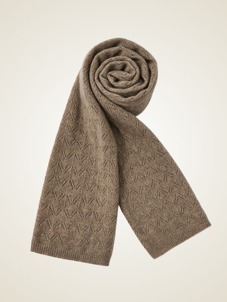 Wenna - Taupe Ultra-Soft Cashmere Scarf | The Cashmere Studio