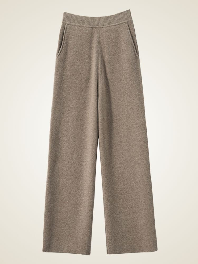 Arley - Wide-Leg Cashmere Pants