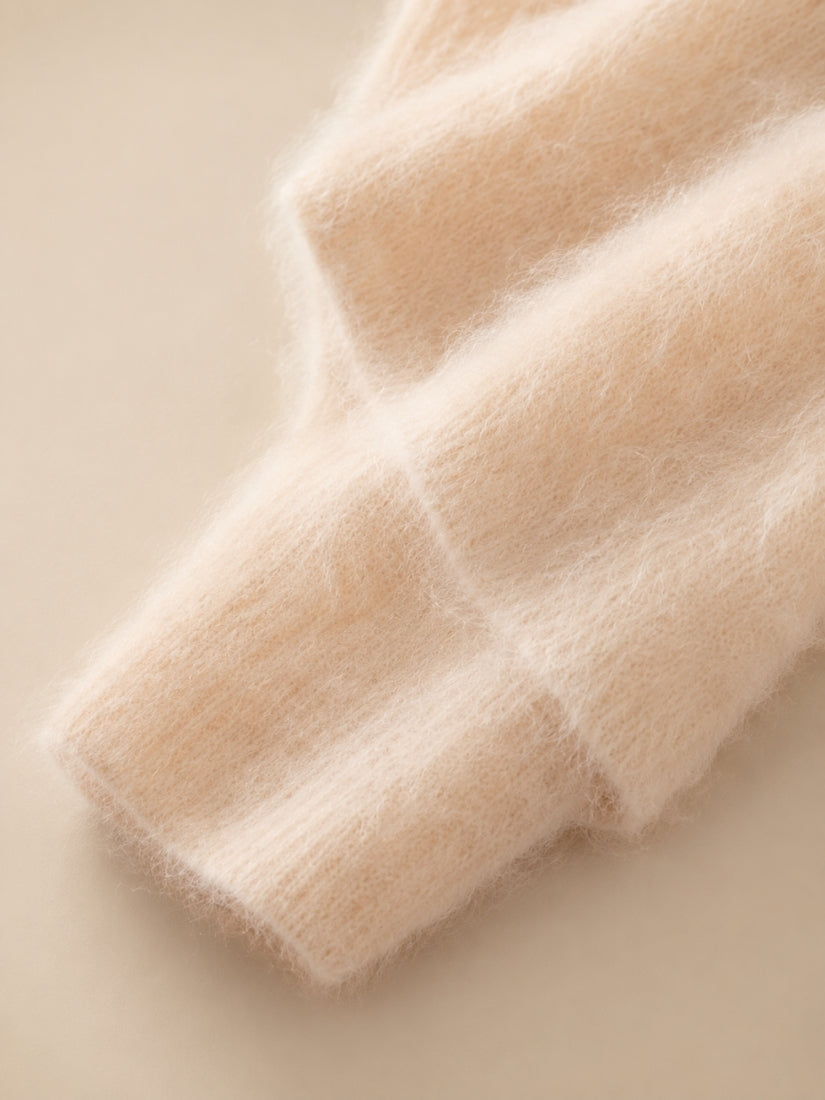 Vanoria - Brushed Cashmere Cuff Detail | The Cashmere Studio