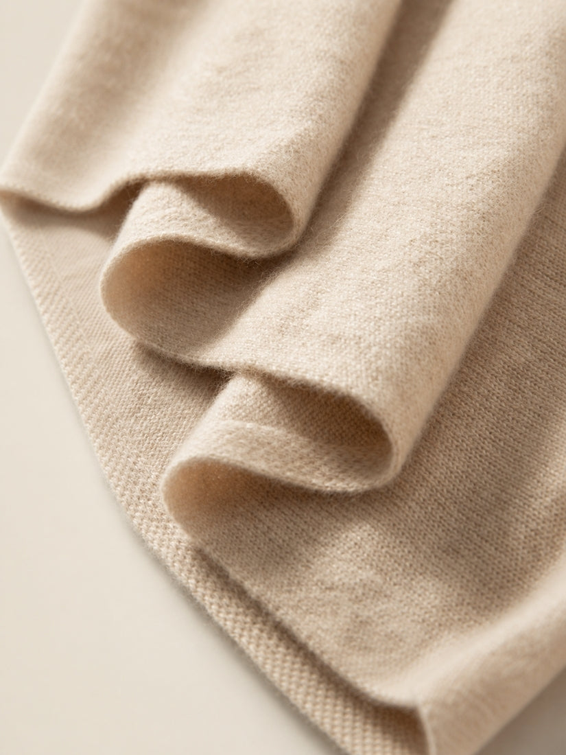 Virellea - Draped Cowl Neck Cashmere Sweater | The Cashmere Studio