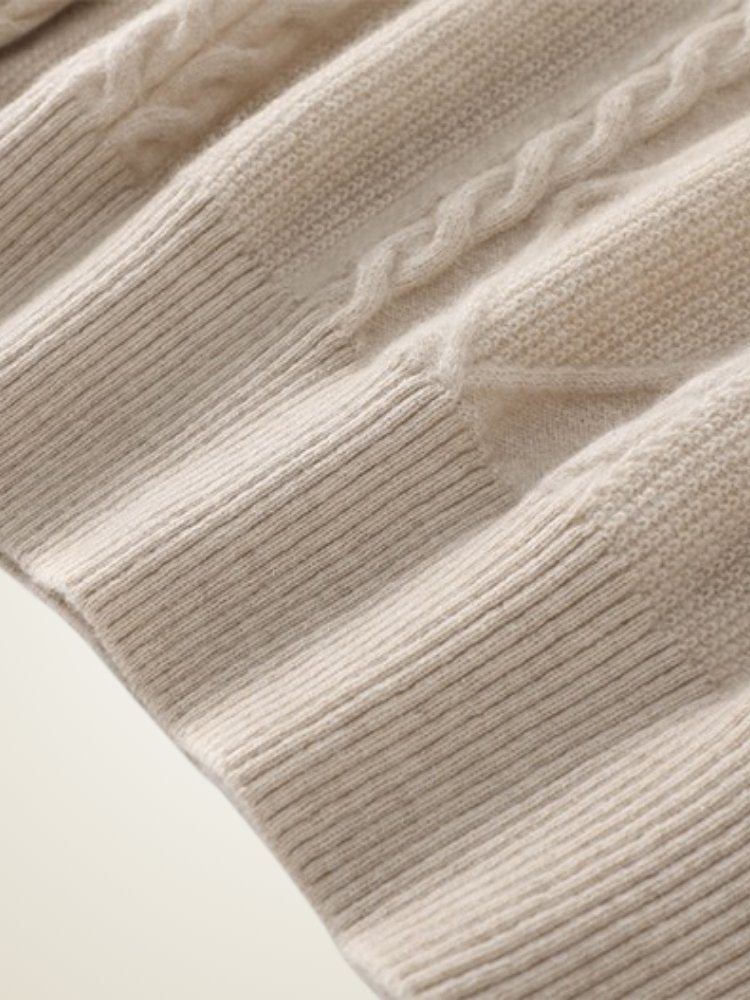 Vilaria - Half-Zip Cashmere Sweater | The Cashmere Studio