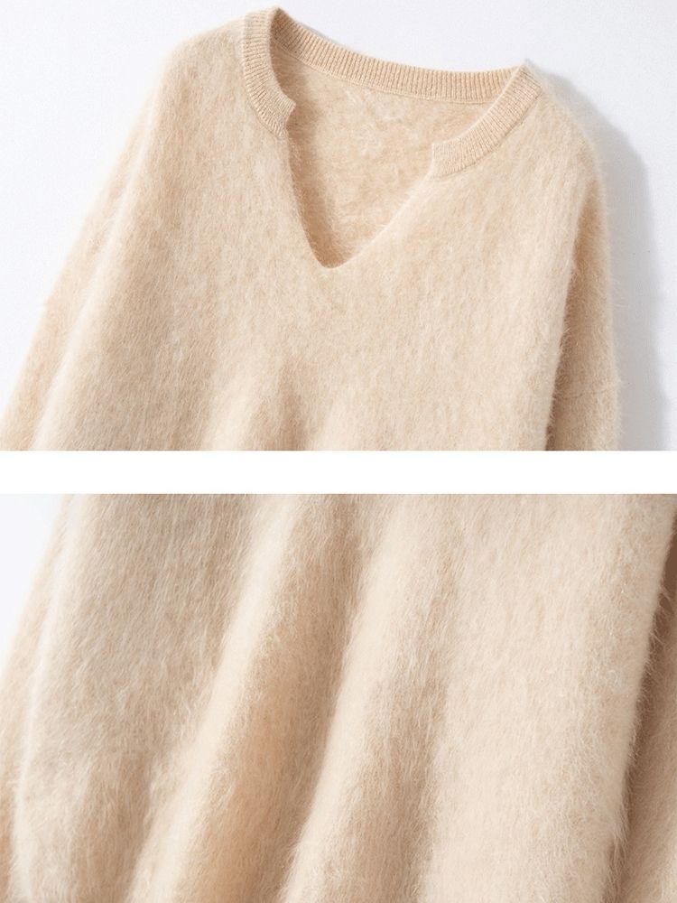 Cerella - V-Neck Cashmere Jumper | The Cashmere Studio
