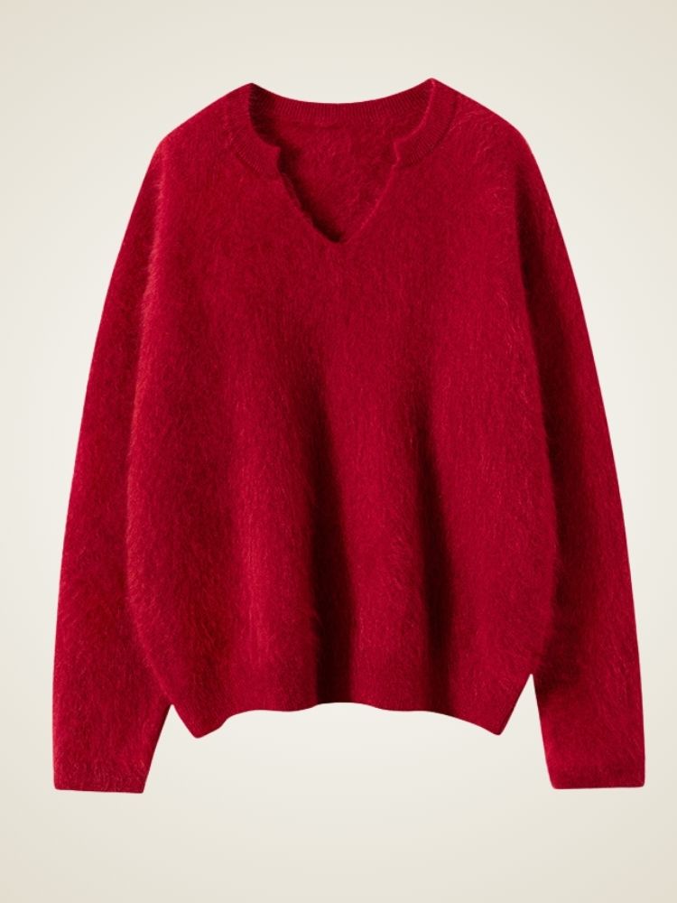 Cerella - V-Neck Cashmere Jumper | The Cashmere Studio