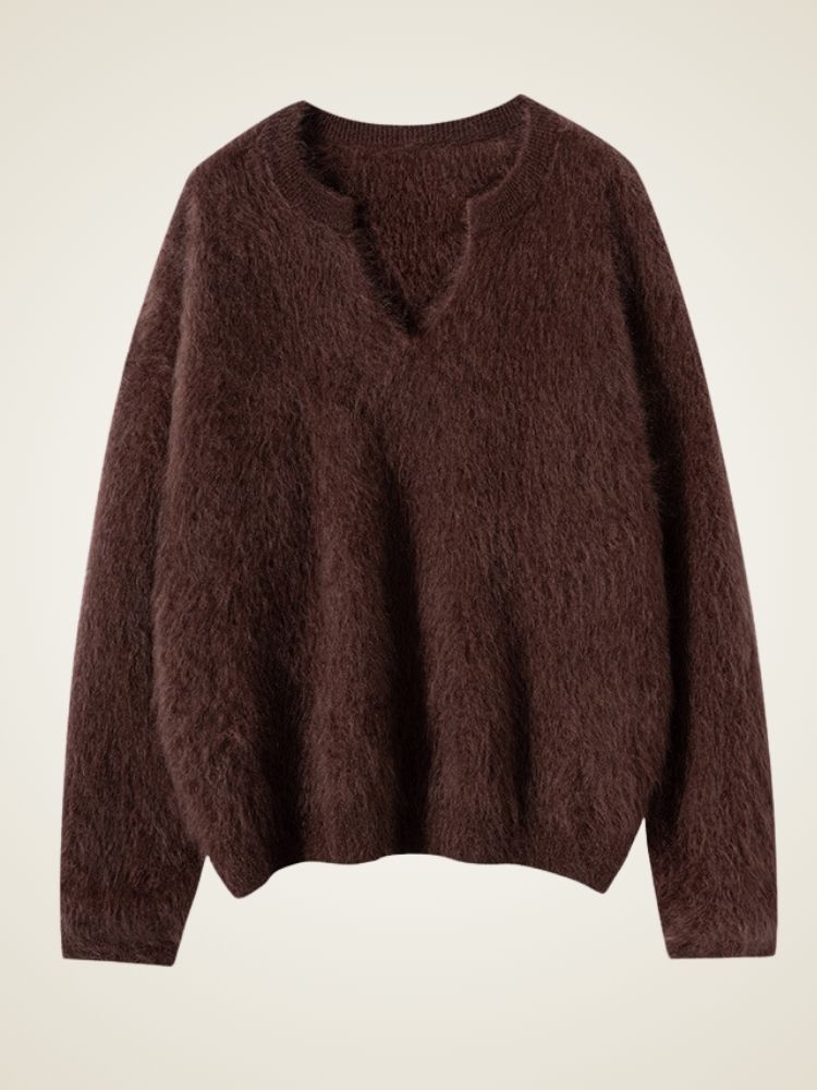 Cerella - V-Neck Cashmere Jumper | The Cashmere Studio
