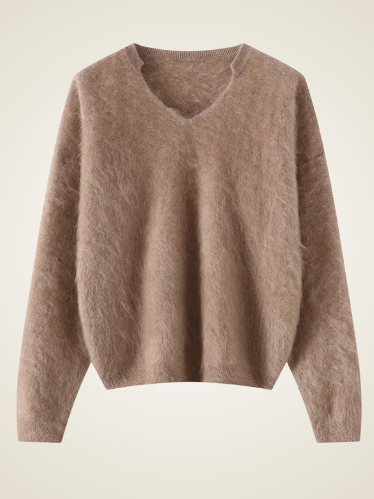 Cerella - V-Neck Cashmere Jumper | The Cashmere Studio