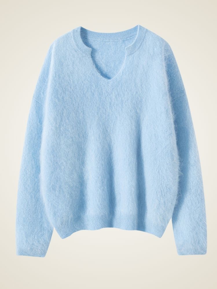 Cerella - V-Neck Cashmere Jumper | The Cashmere Studio