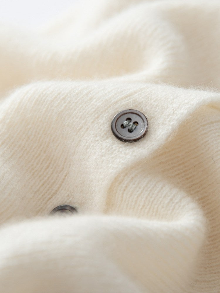 Malenya - Button-Front Cashmere Top | The Cashmere Studio