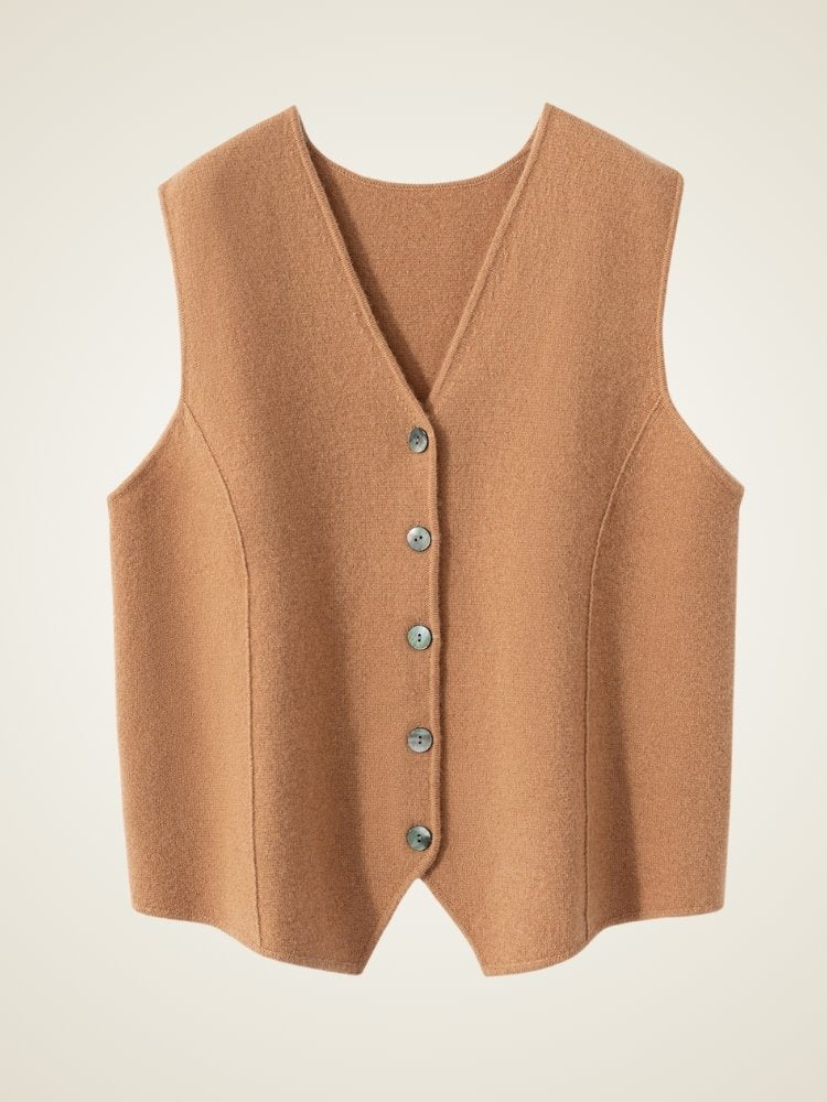 Malia - Cashmere Vest | The Cashmere Studio