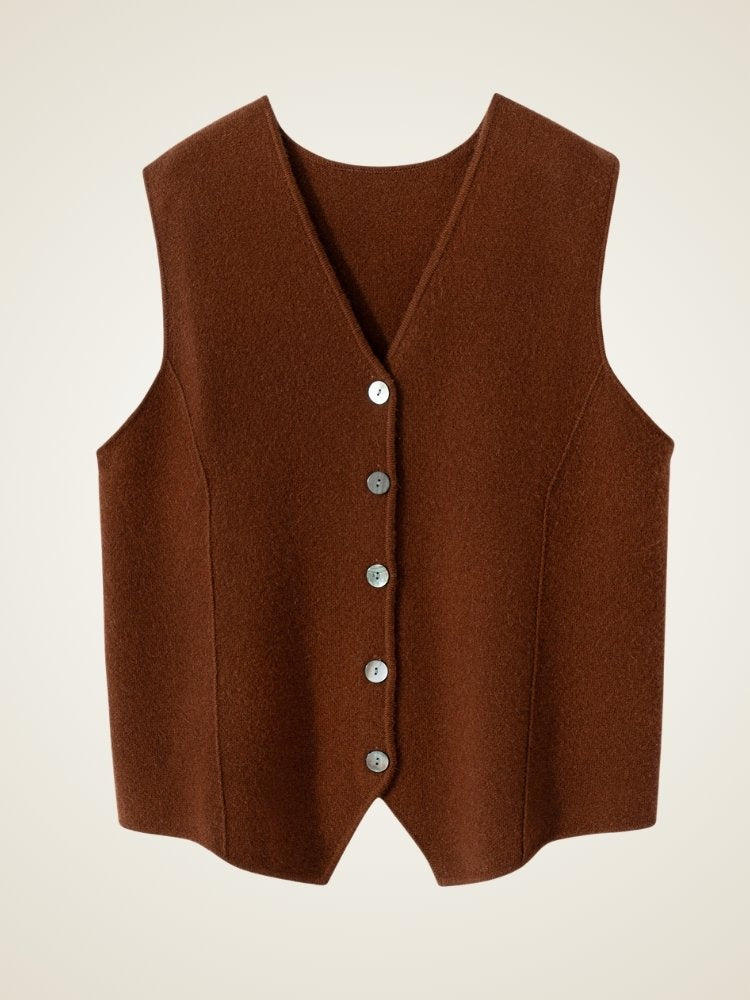 Malia - Cashmere Vest | The Cashmere Studio