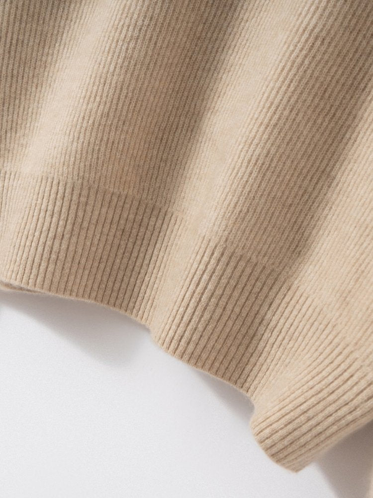 Isavelle - Half Zip Cashmere Sweater | The Cashmere Studio