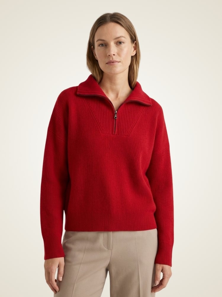 Isavelle - Half Zip Cashmere Sweater | The Cashmere Studio