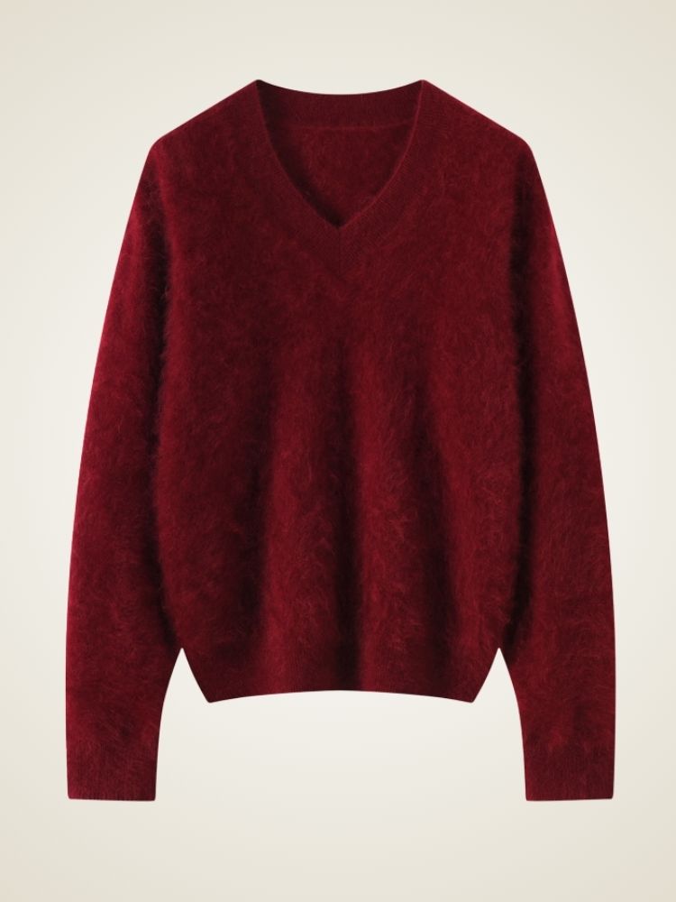 Anaria - V-Neck Cashmere Sweater | The Cashmere Studio