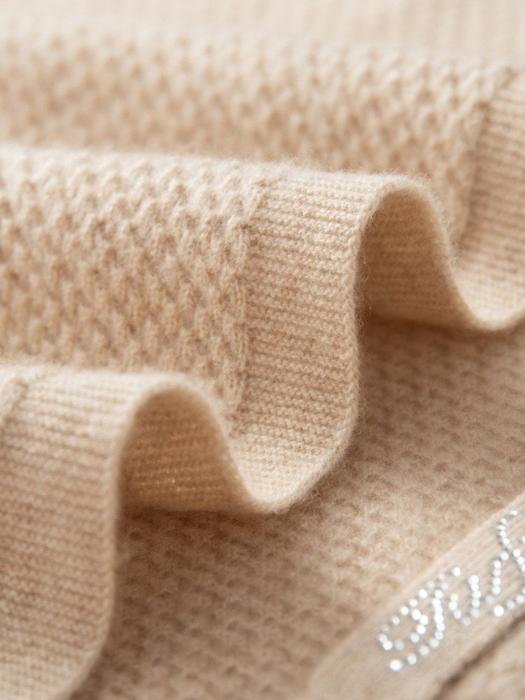 Zaryssa - Honeycomb Cashmere Wrap | The Cashmere Studio