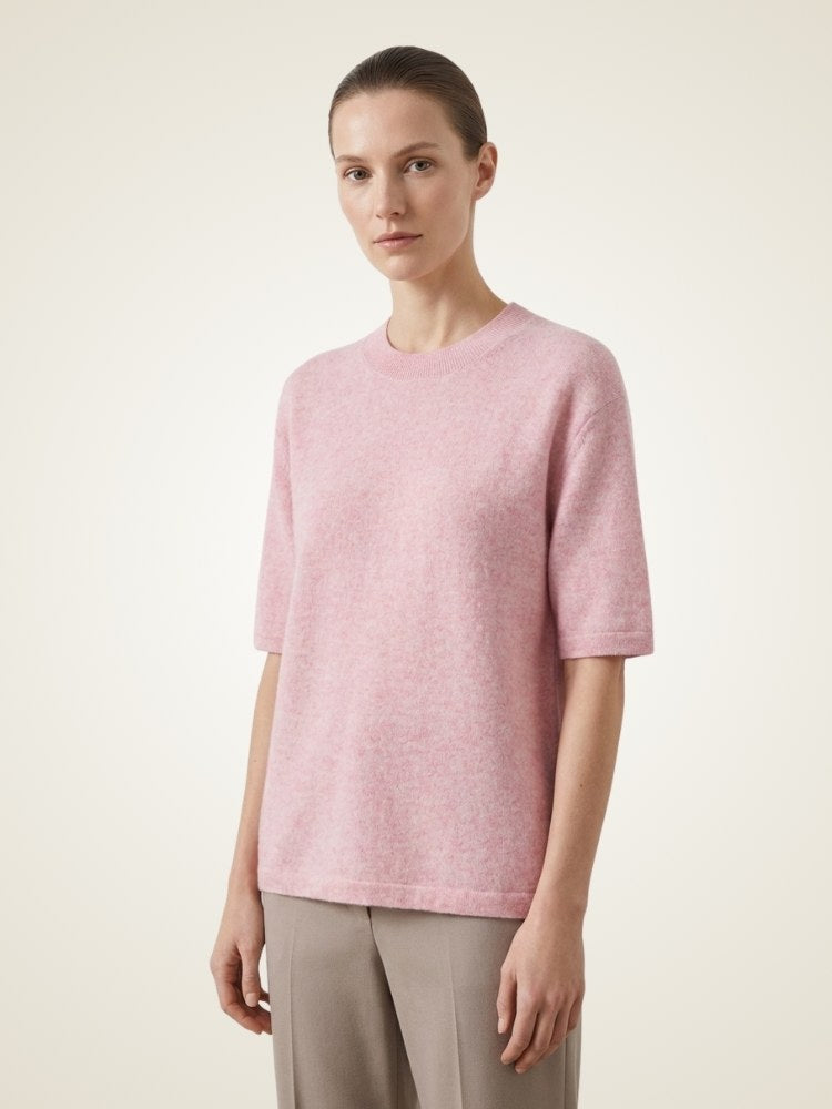 Zoraya - Short Sleeve Cashmere Sweater | The Cashmere Studio