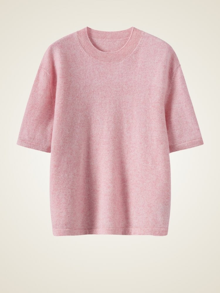 Zoraya - Short Sleeve Cashmere Sweater | The Cashmere Studio