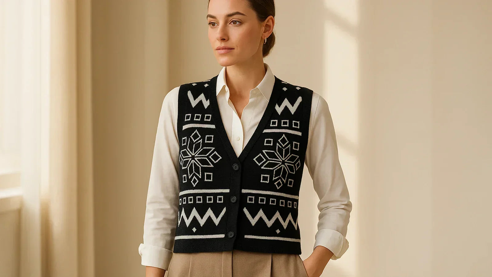 How should a cashmere vest fit - sizing guide