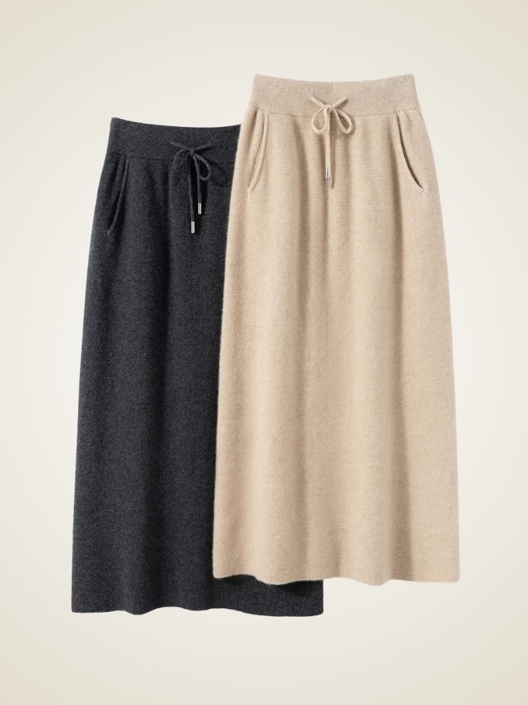 Elissina - 100% Cashmere Skirt | The Cashmere Studio