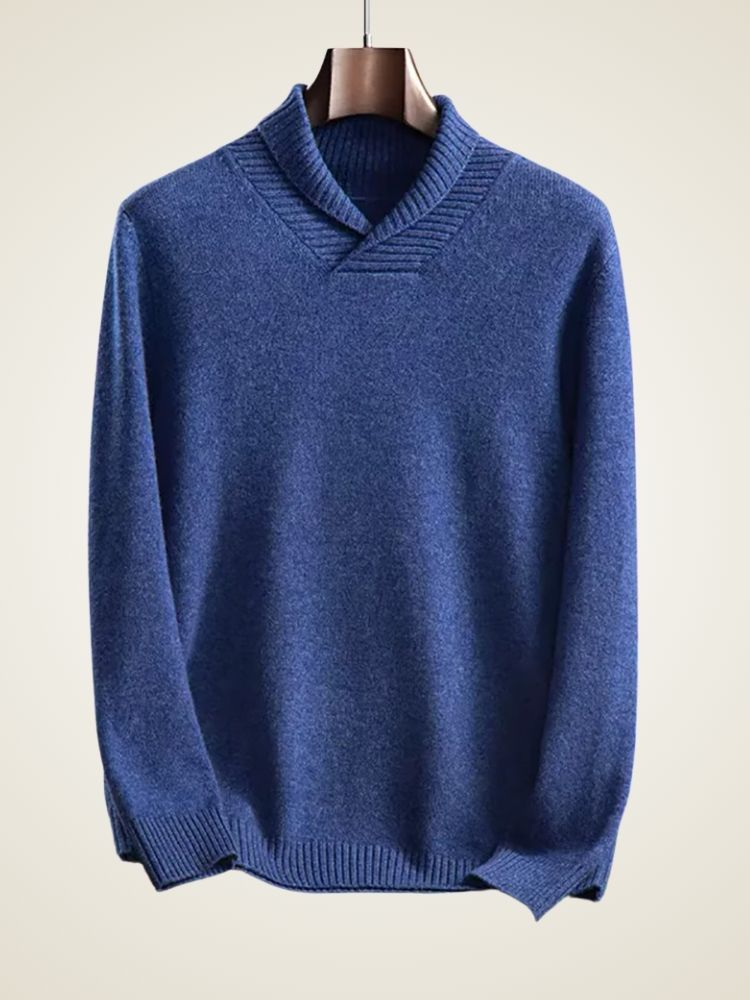 Adrian - Shawl Collar Cashmere Sweater | The Cashmere Studio