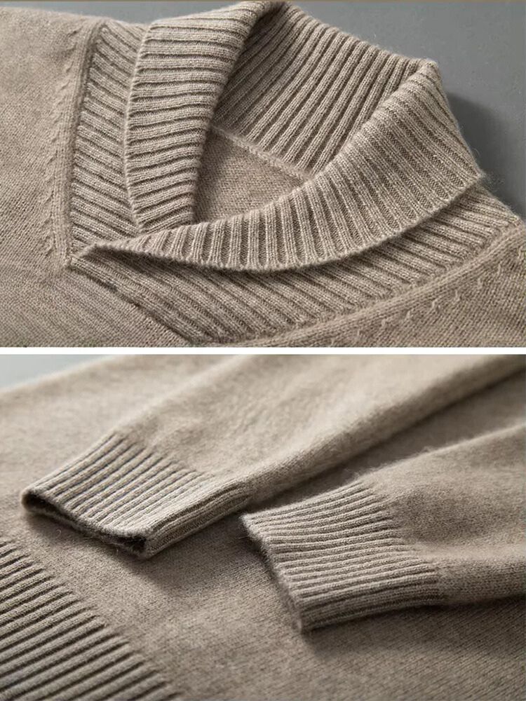 Adrian - Shawl Collar Cashmere Sweater | The Cashmere Studio