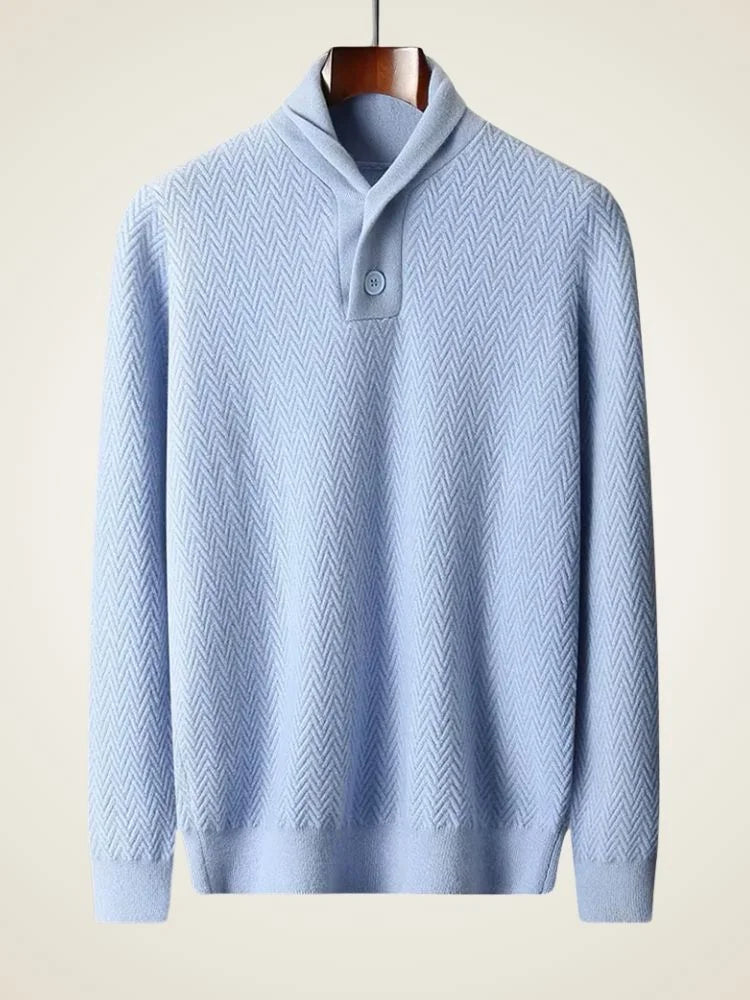 Mason - Shawl Collar Cashmere Sweater | The Cashmere Studio