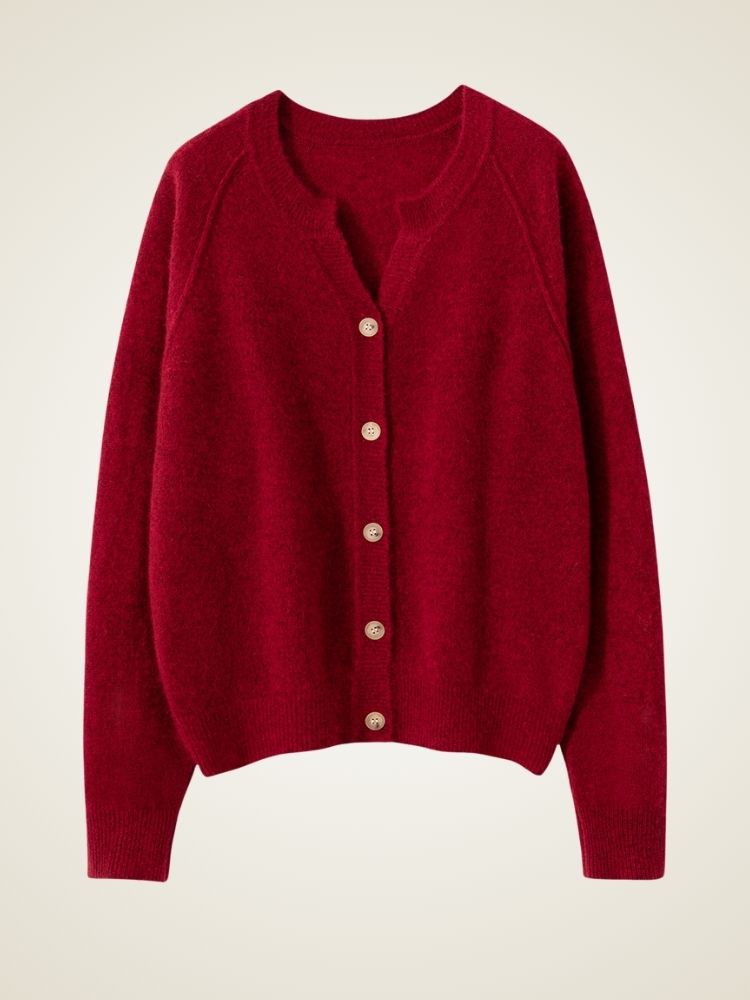 Alindra - V-neck Cashmere Cardigan | The Cashmere Studio