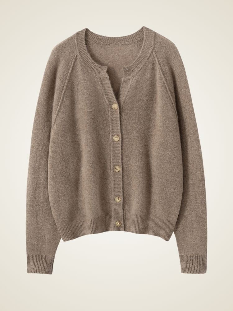 Alindra - V-neck Cashmere Cardigan | The Cashmere Studio