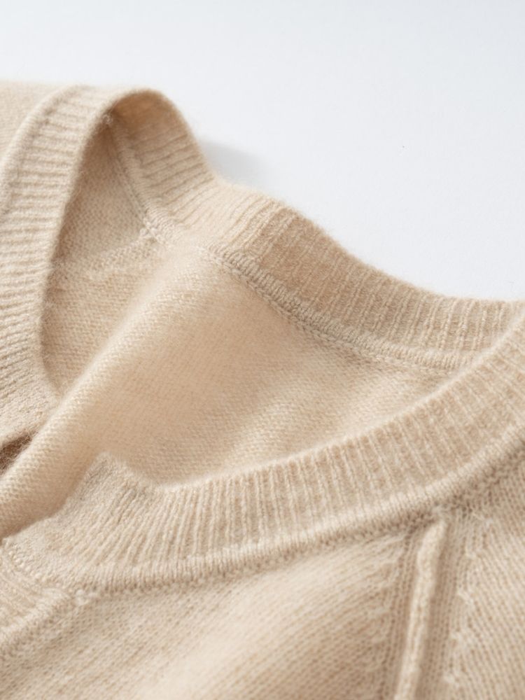Alindra - V-neck Cashmere Cardigan | The Cashmere Studio