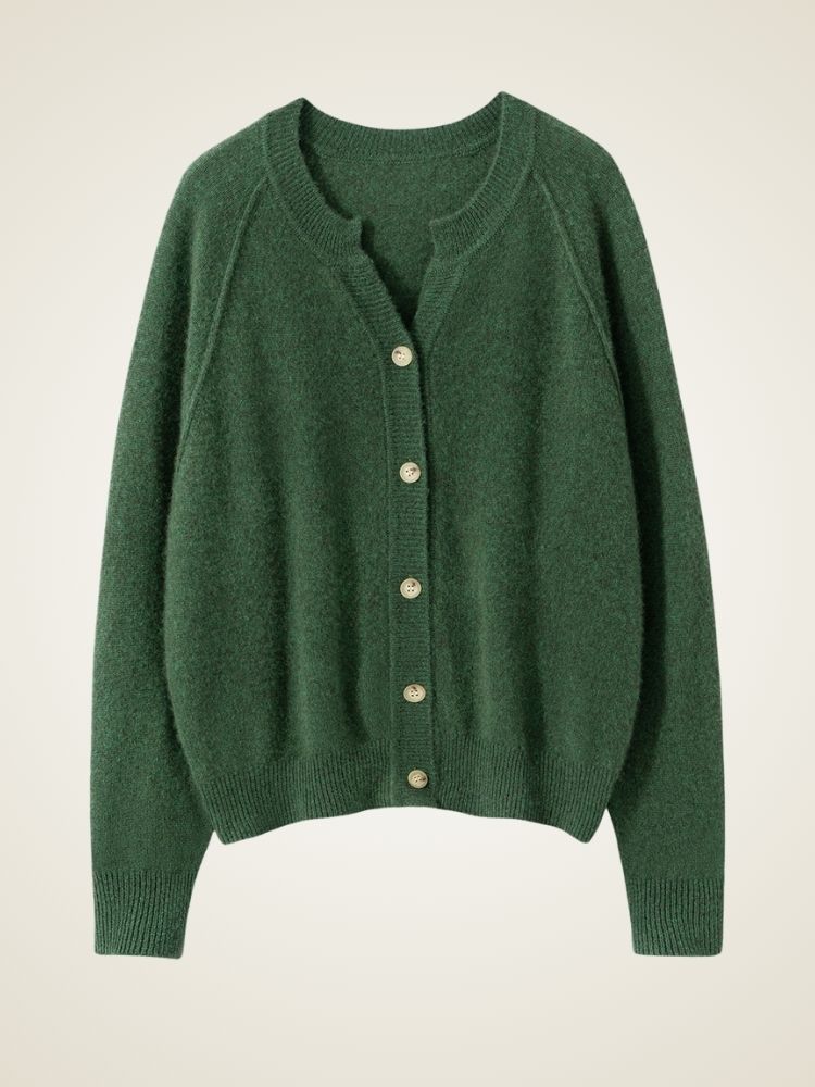 Alindra - V-neck Cashmere Cardigan | The Cashmere Studio