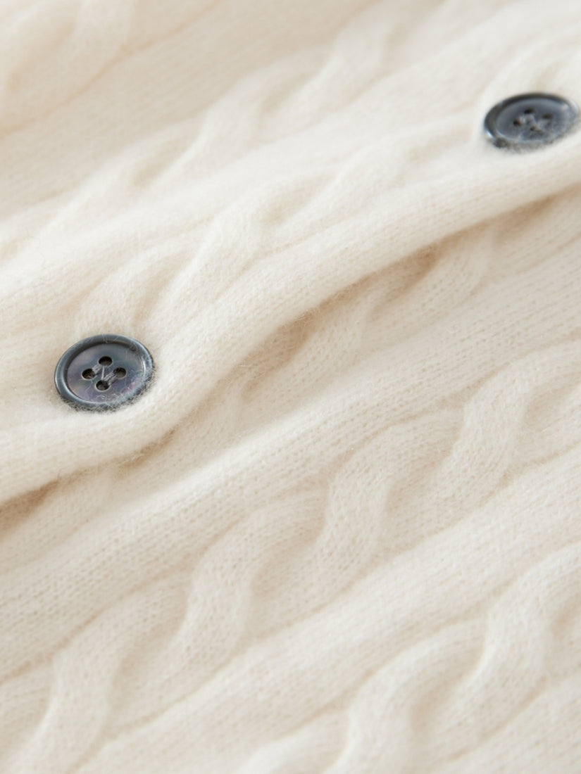 Daryssa — Cable Knit Cashmere Set | The Cashmere Studio