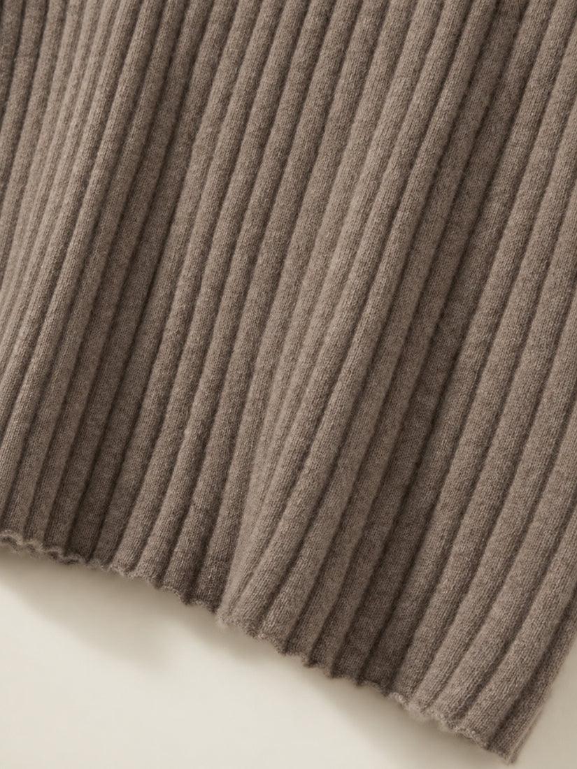 Naralisse - Rib Knit Hem Detail | The Cashmere Studio