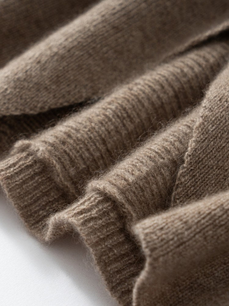 Ralynne - Cropped V-Neck Cashmere Cardigan