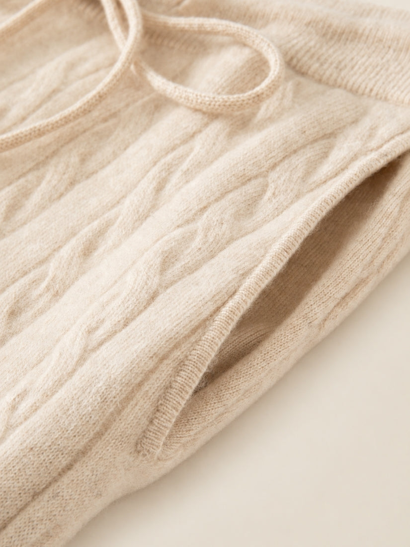 Iserelle - Cashmere Wide-Leg Pants | The Cashmere Studio