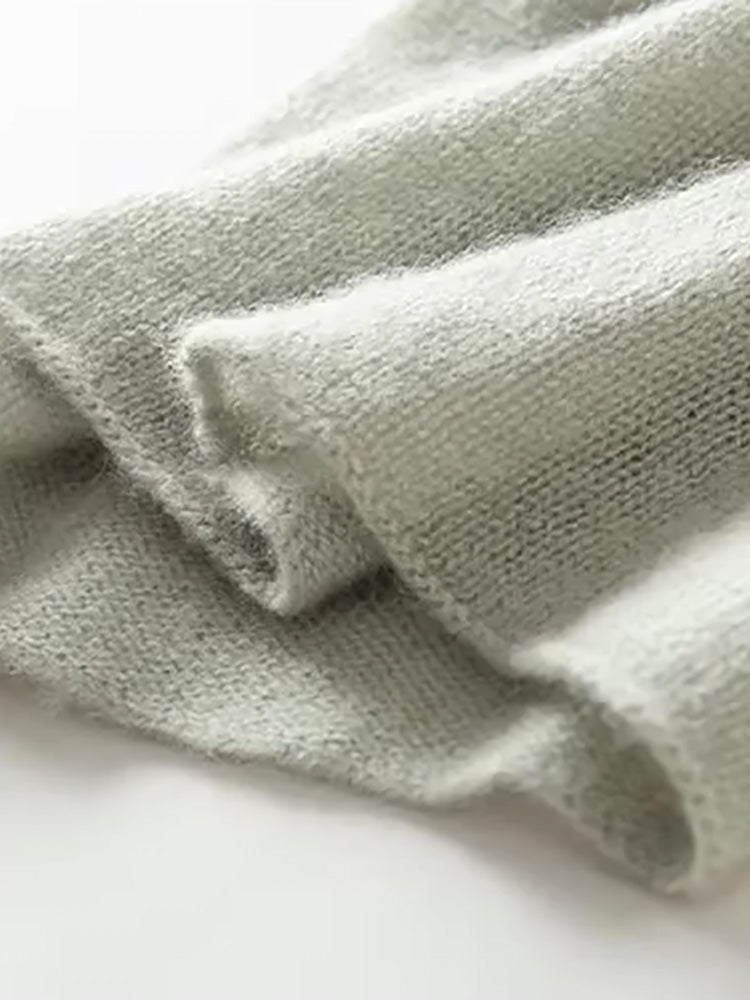 Imani - Light Green Cashmere Tube Scarf | The Cashmere Studio