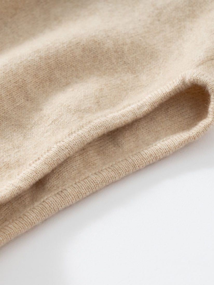 Avenia - Taupe Cashmere Cape | The Cashmere Studio