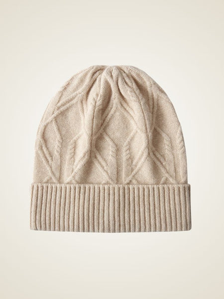 Katelina - Cable-Knit Cashmere Hat | The Cashmere Studio display picture 1
