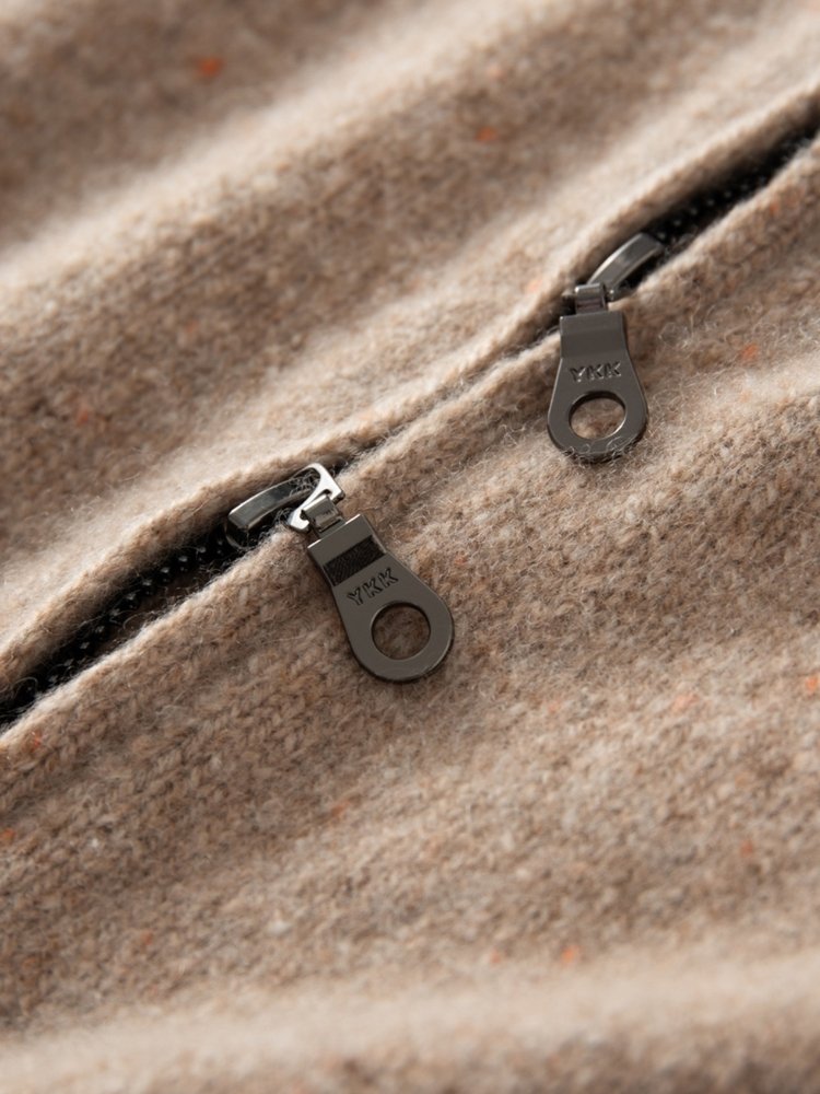 Loranna - Beige Cashmere Cardigan | The Cashmere Studio