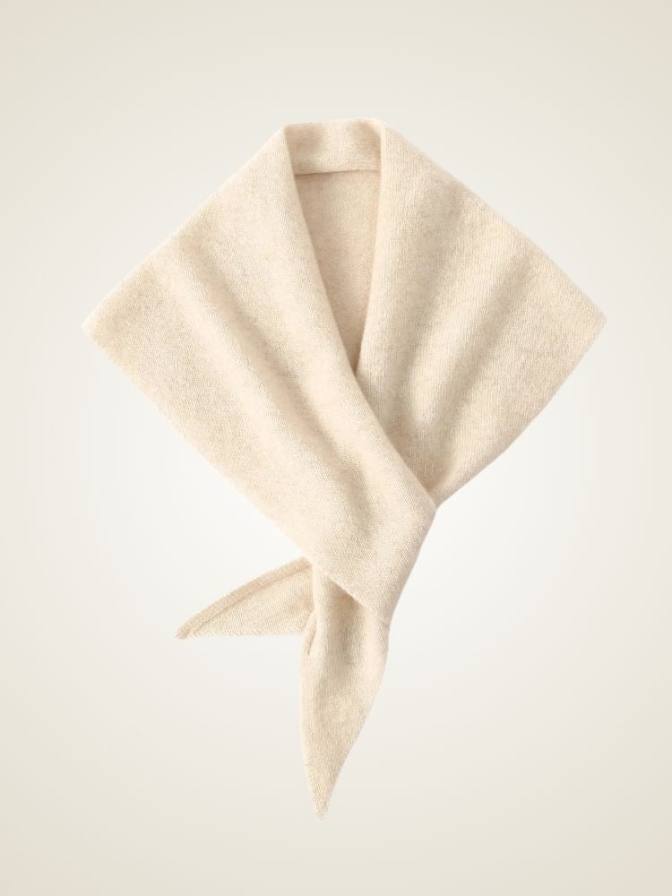 Kennedy - Beige Wrap Cashmere Scarf | The Cashmere Studio