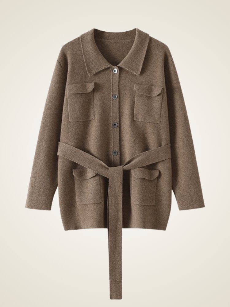 Leandria - Belted Cashmere Cardigan | The Cashmere Studio