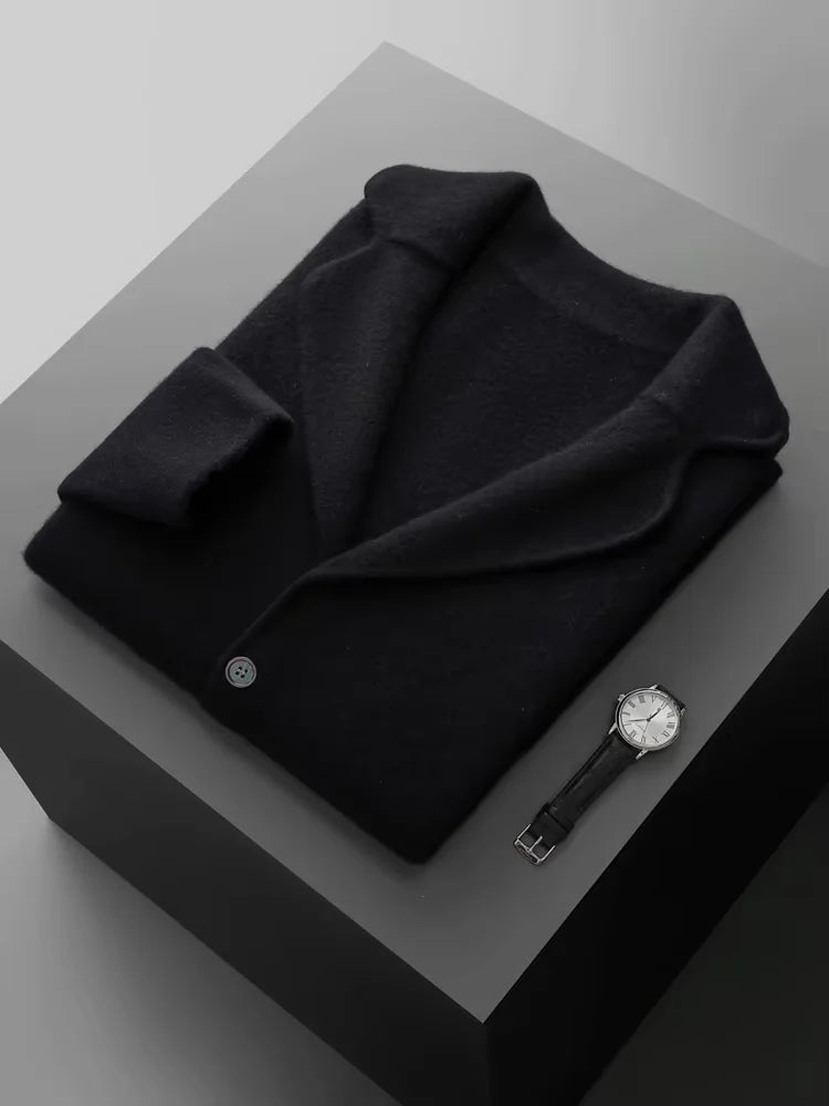 Evan - Black Cashmere Lounge Set | The Cashmere Studio