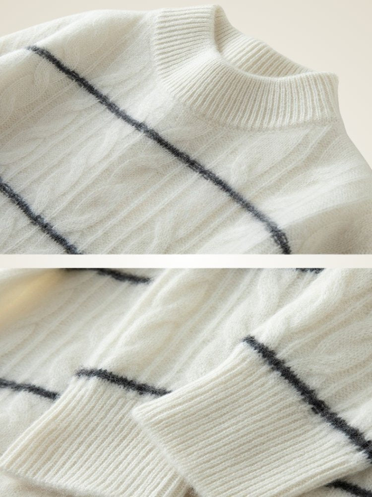 Olevia - Cable-Knit Cashmere Sweater | The Cashmere Studio
