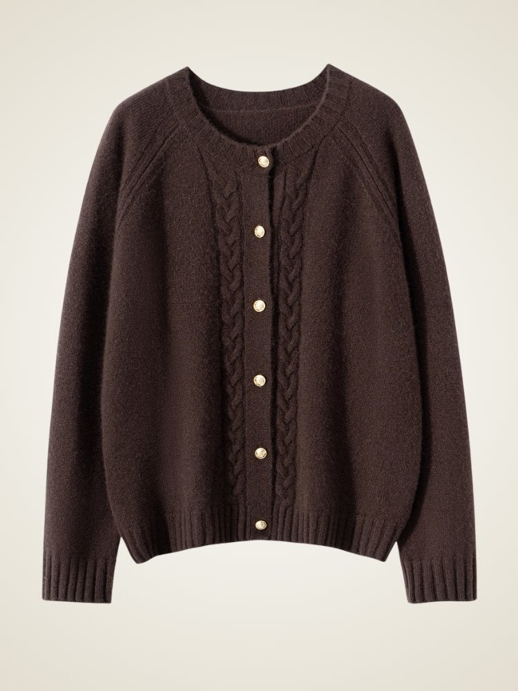 Driselle - Cable-Knit Cashmere Cardigan | The Cashmere Studio
