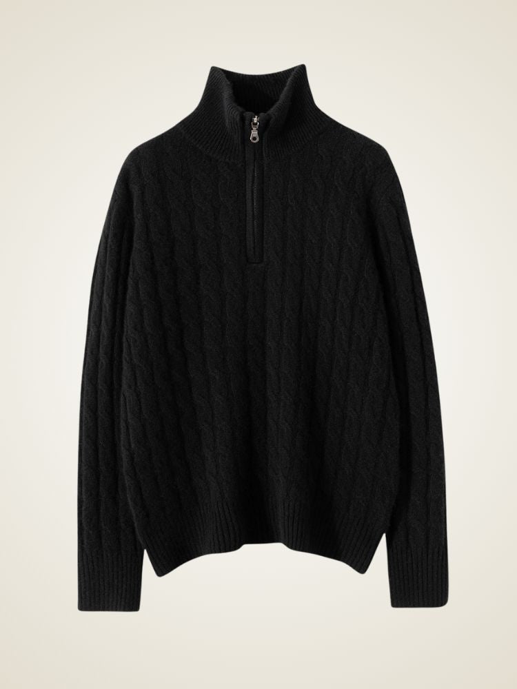 Naylira - Cable-Knit Cashmere Sweater | The Cashmere Studio